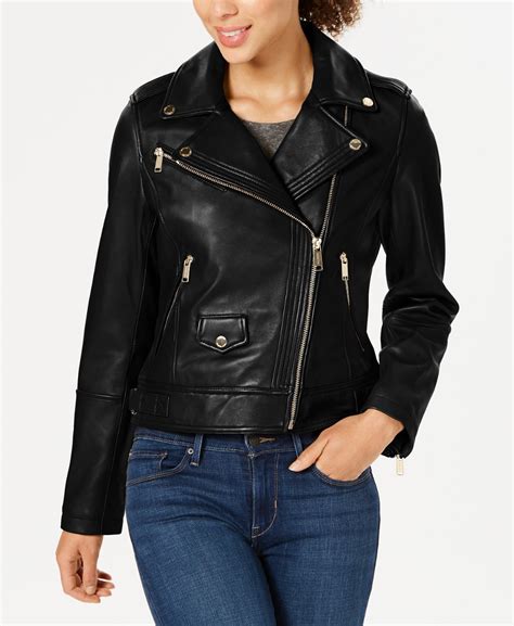 Michael Kors asymmetrical leather jacket